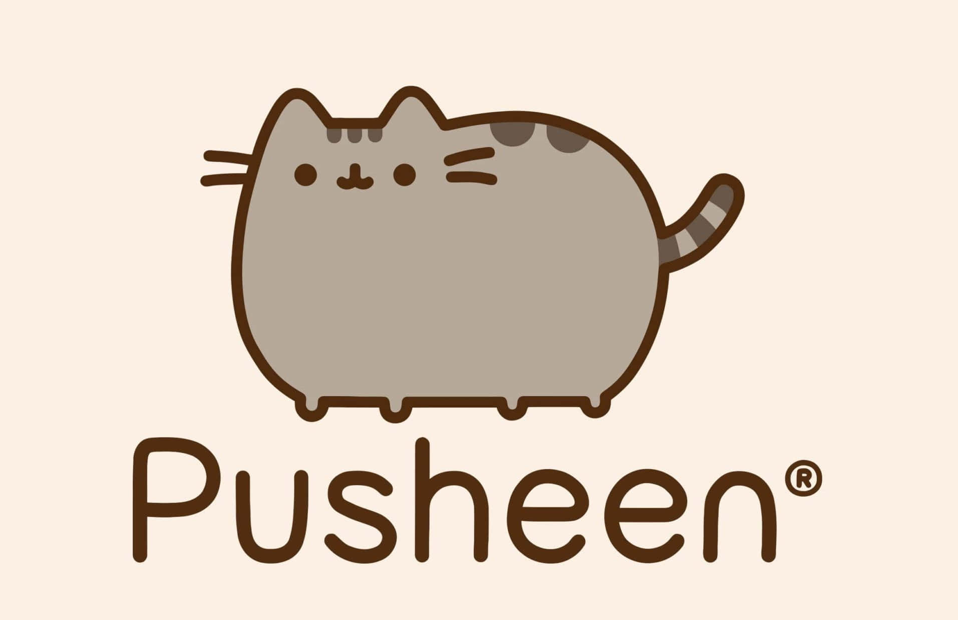 Pusheen Kawaii With A Trademark Wallpaper