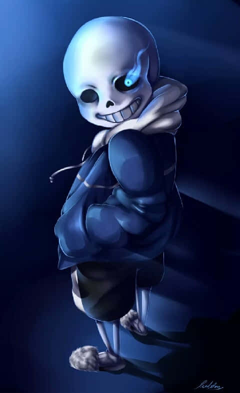 Put Your Best Foot Forward With This Undertale Sans Wallpaper. Wallpaper