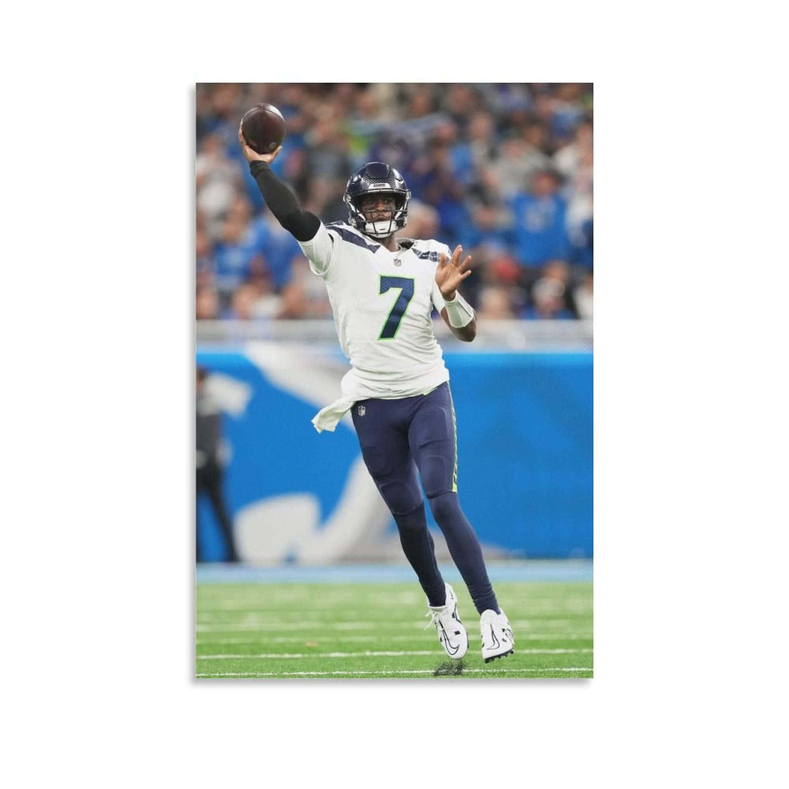 Quarterback Geno Smith Action Shot Wallpaper