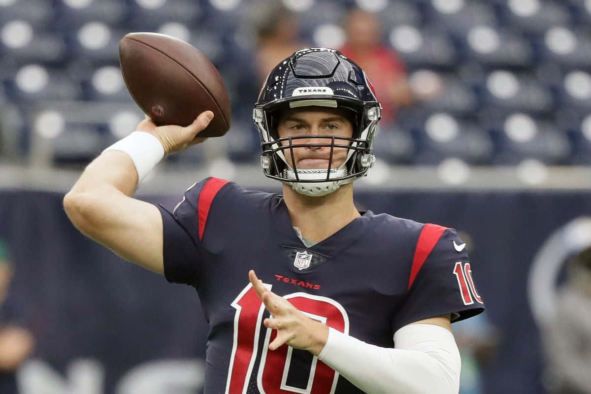 Quarterback Preparingto Throw Football Wallpaper