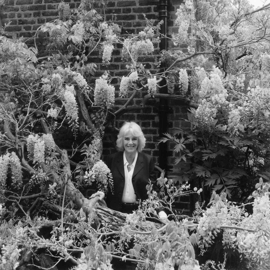 Queen Camilla In Black-and-white Wallpaper