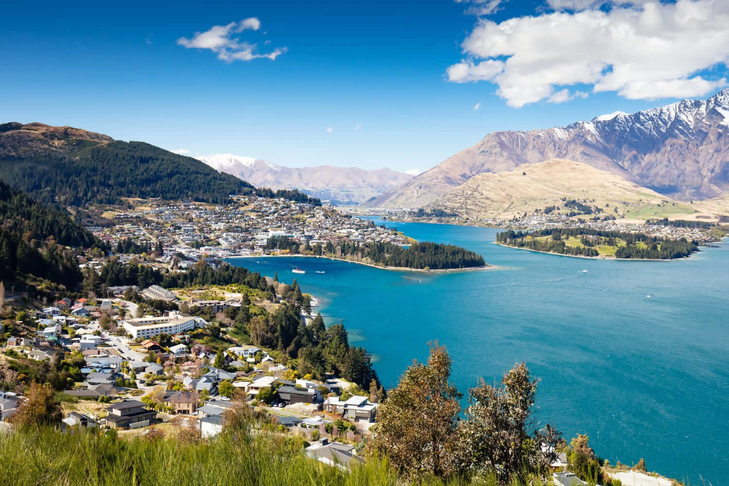 Queenstown Lake Wakatipu Panorama Wallpaper