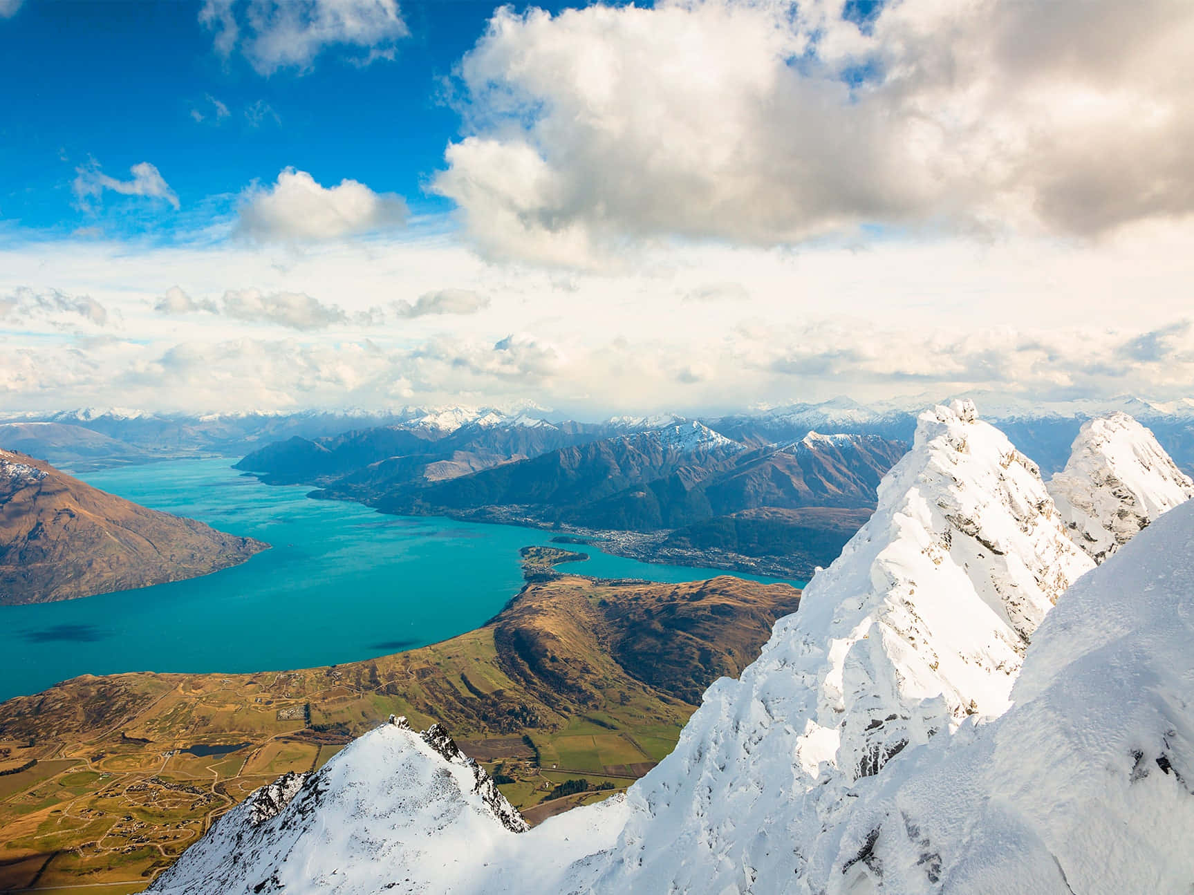 Queenstown Winter Panorama Wallpaper