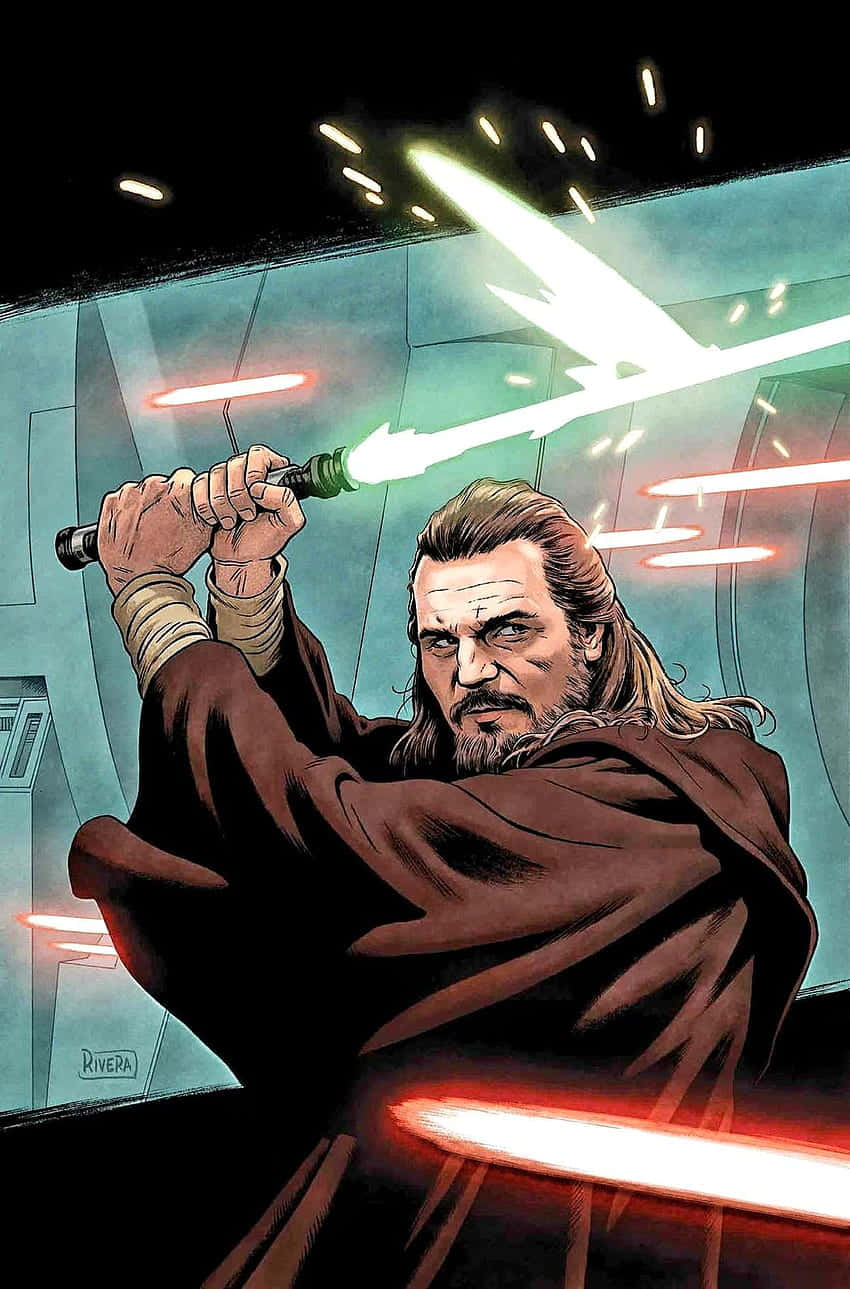 Qui-gon Jinn - Legendary Jedi Master Wallpaper