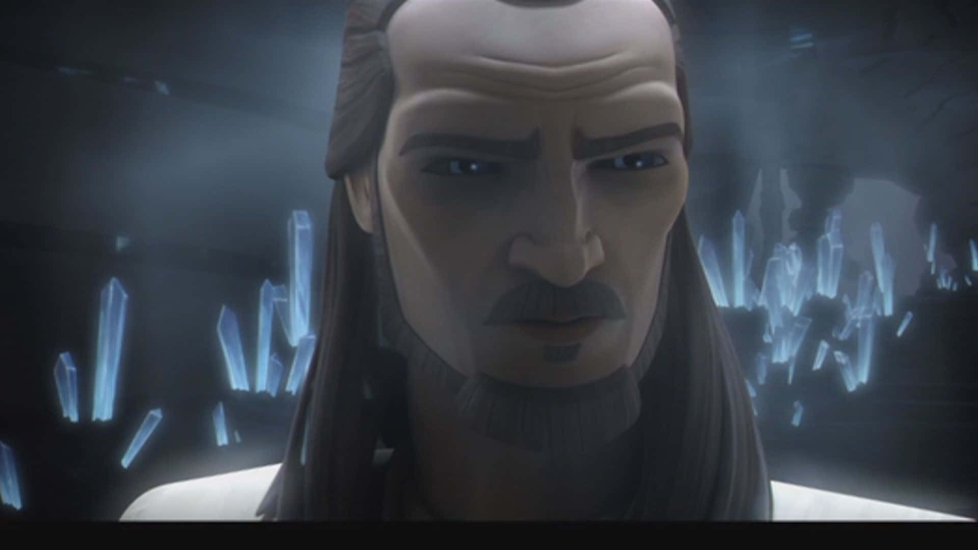 Qui-gon Jinn, Master Jedi In Action Wallpaper