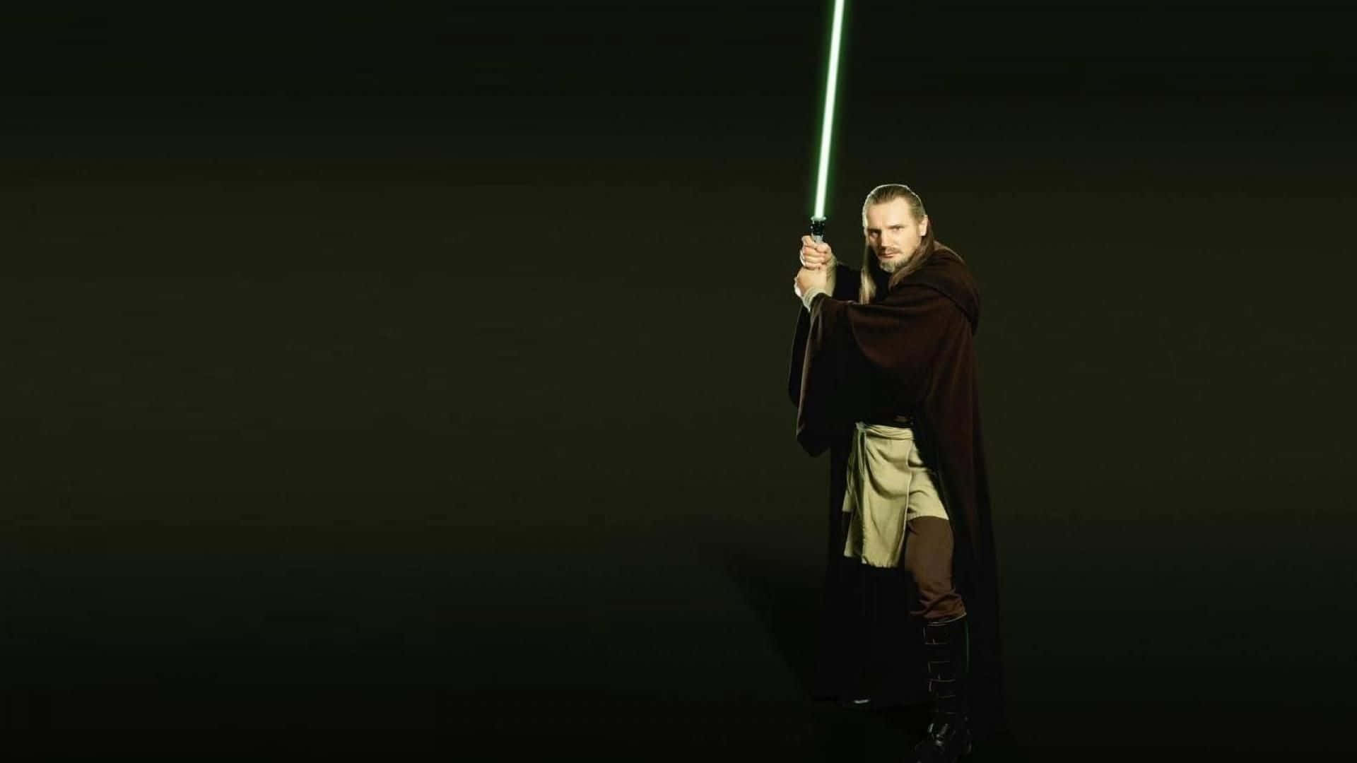 Qui-gon Jinn Reflecting On The Force Wallpaper