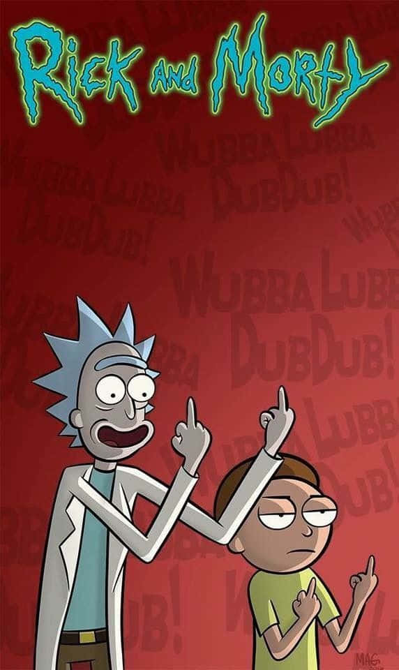 Quirky World Of Rick And Morty Wallpaper