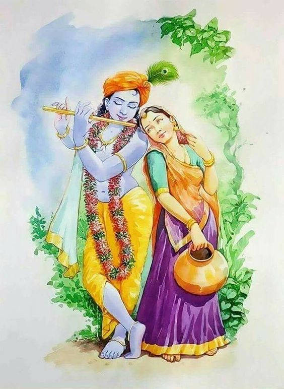 Radha-krishna Cool Art Wallpaper