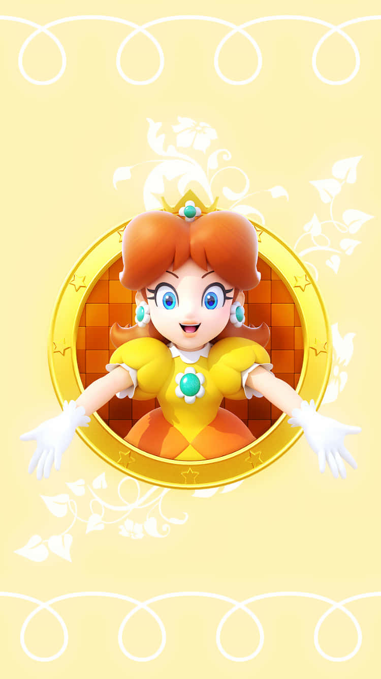 Radiant Princess Daisy In Action Wallpaper