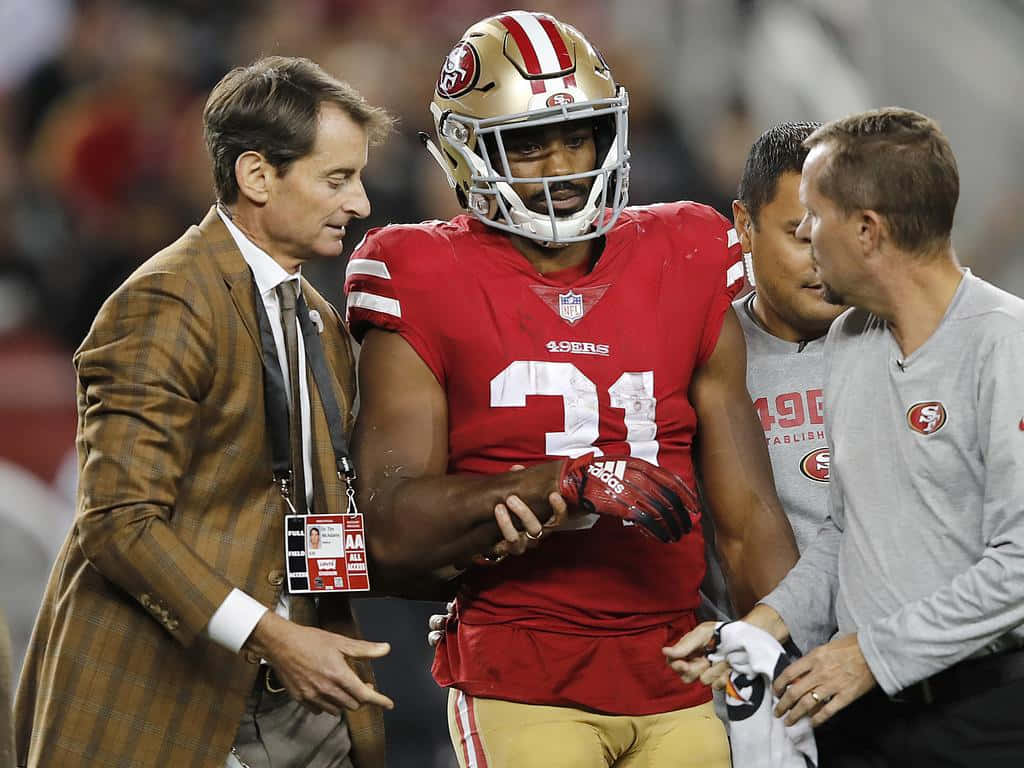 Raheem Mostert Injury Concern49ers Staff Wallpaper