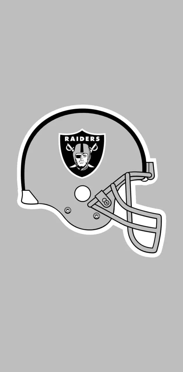 Raiders Football Helmet Graphic Wallpaper