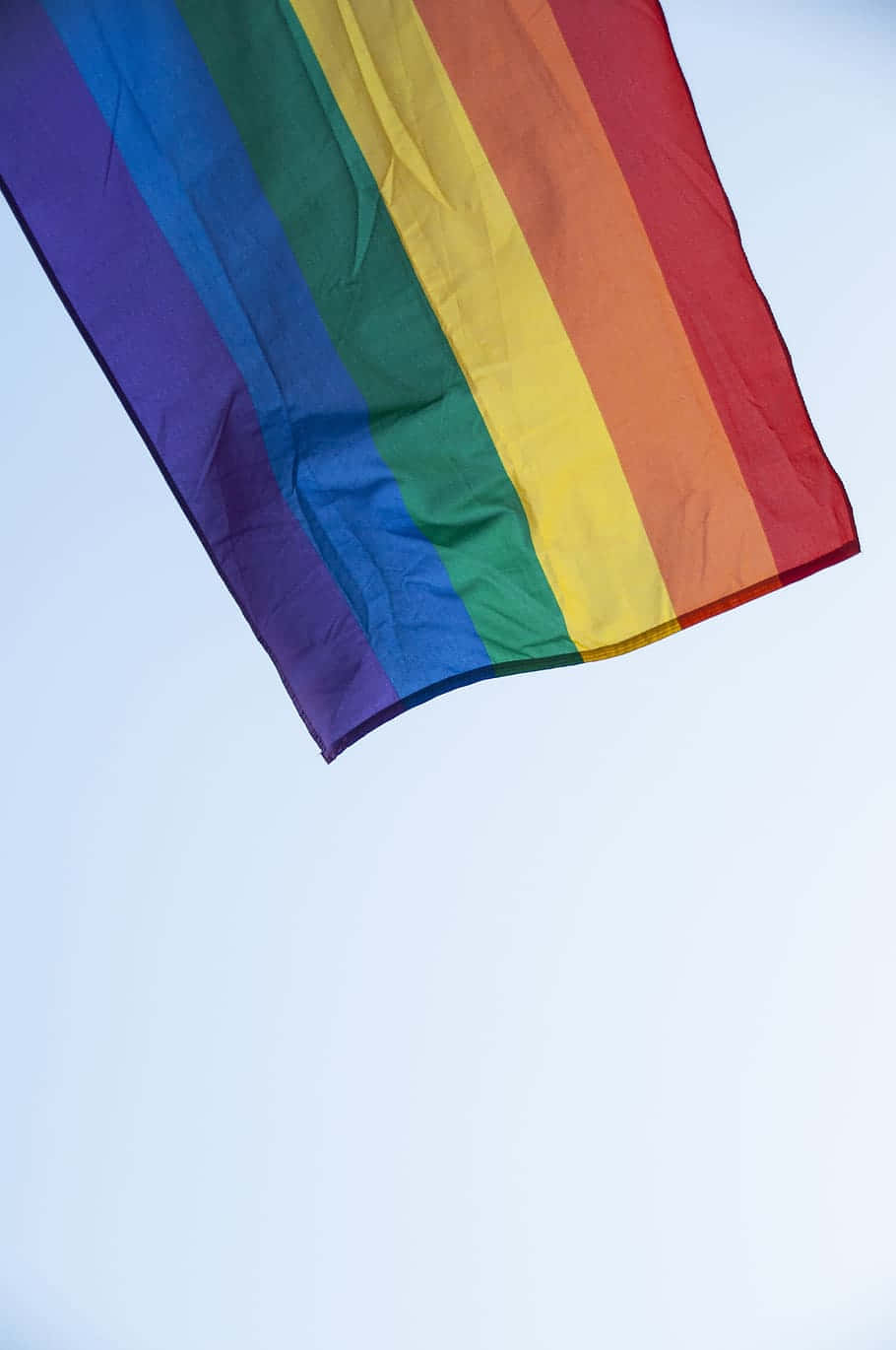 Rainbow Flag Flying In The Air Wallpaper