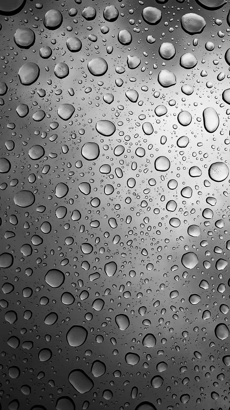 Raindropson Glass Texture Wallpaper