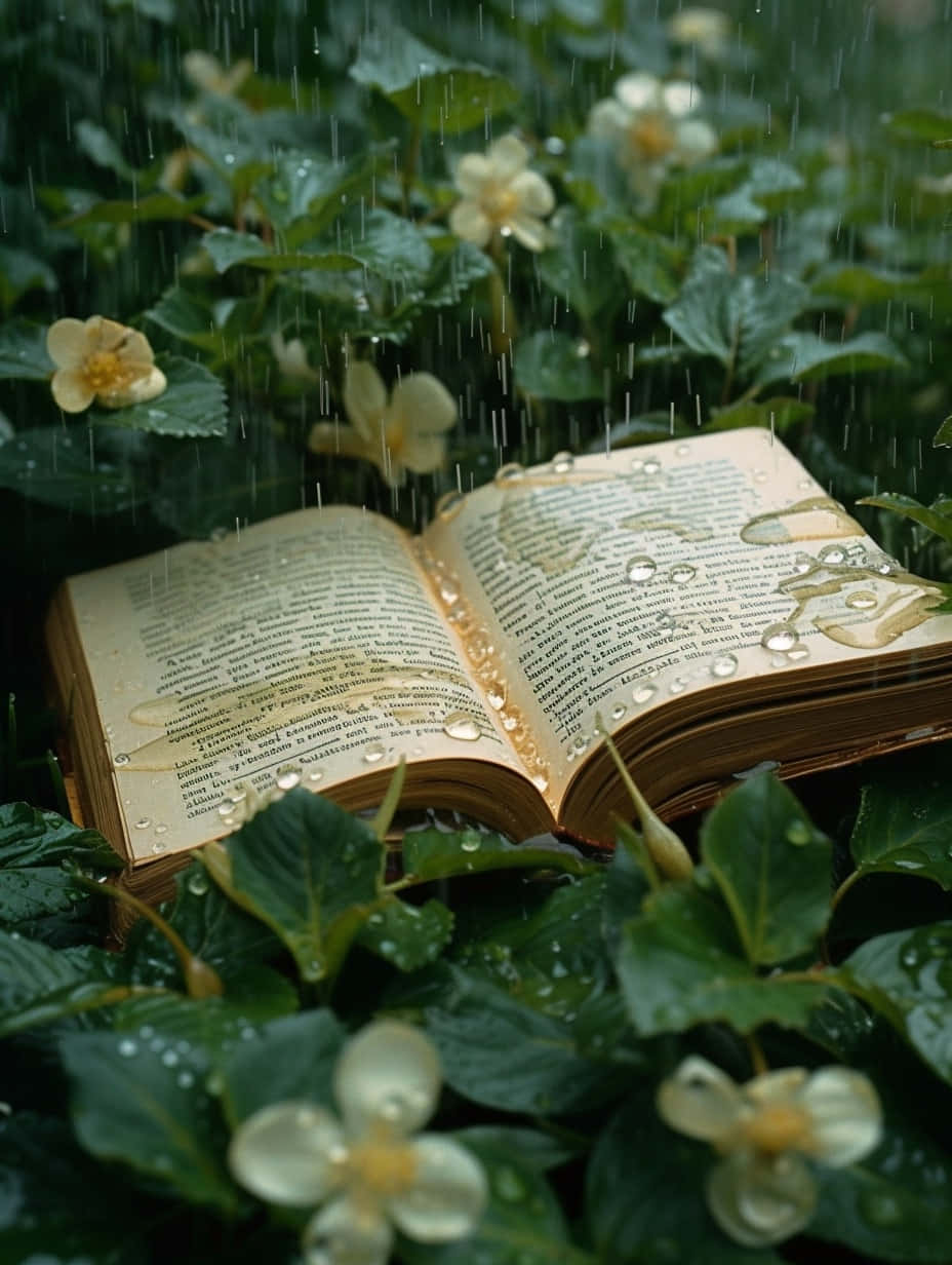 Rainy Book Moody Aesthetic.jpg Wallpaper