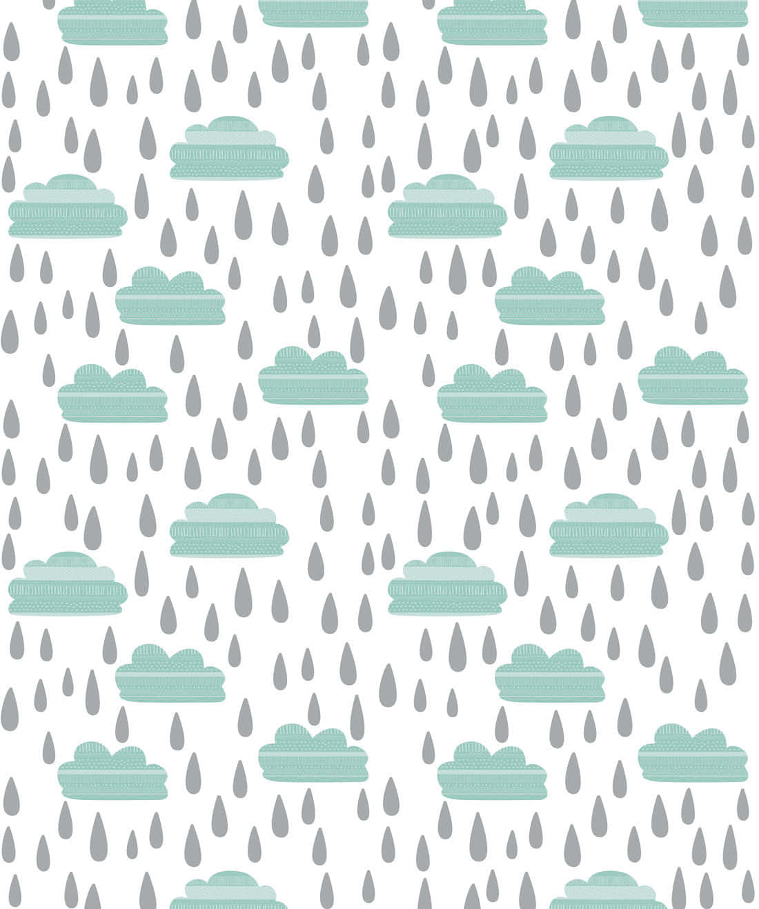 Rainy Clouds Pattern Background Wallpaper