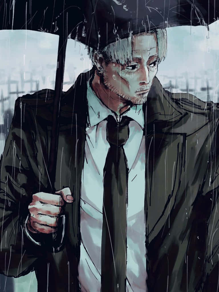 Rainy Day Contemplation Anime Character Wallpaper