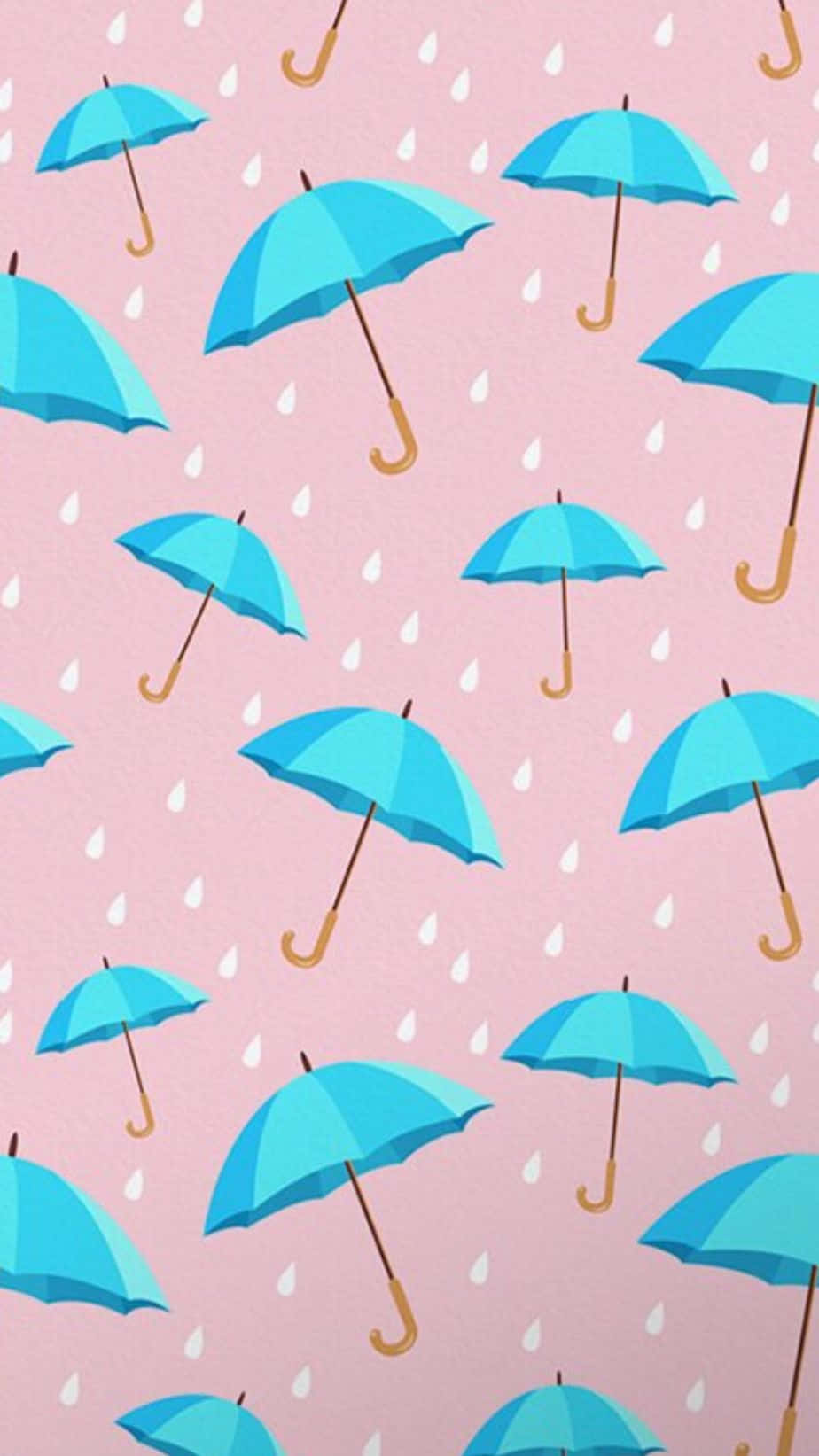 Rainy_ Day_ Umbrella_ Pattern Wallpaper