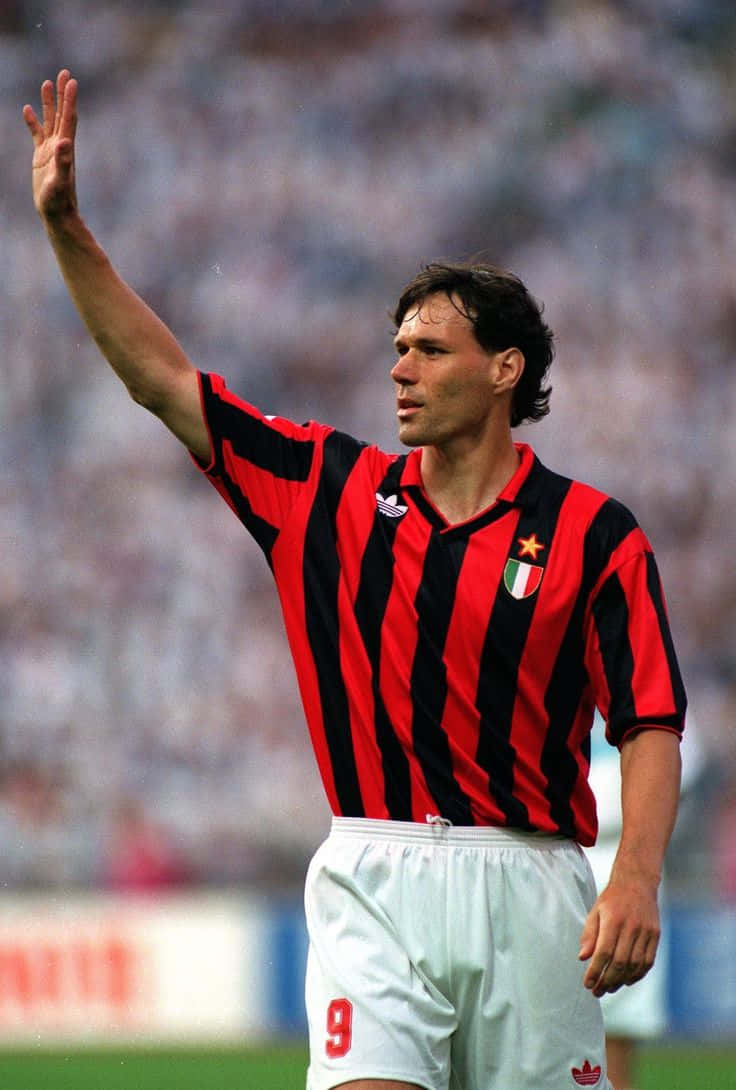 Raising Right Arm Marco Van Basten Wallpaper