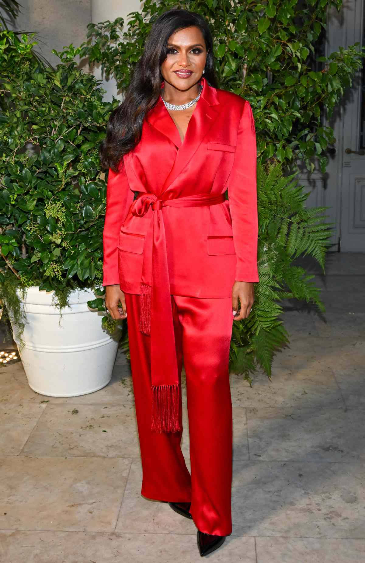 Ralph Lauren Corporation Red Pantsuit Wallpaper