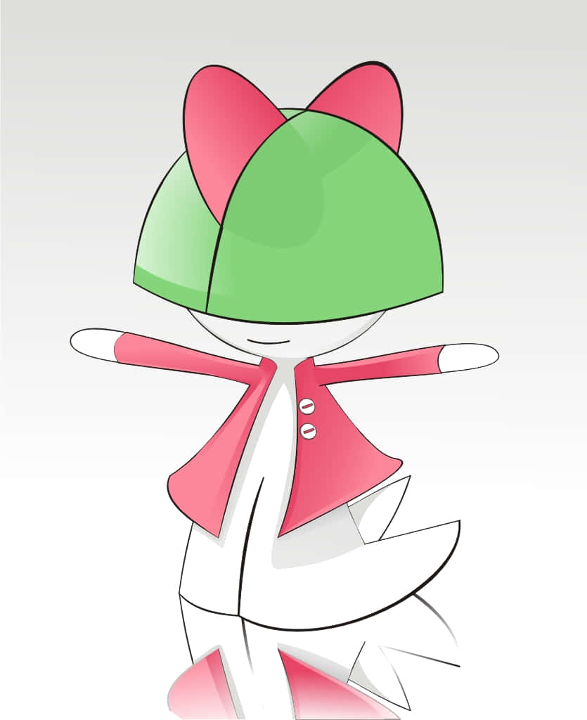 Ralts With Clothes Wallpaper