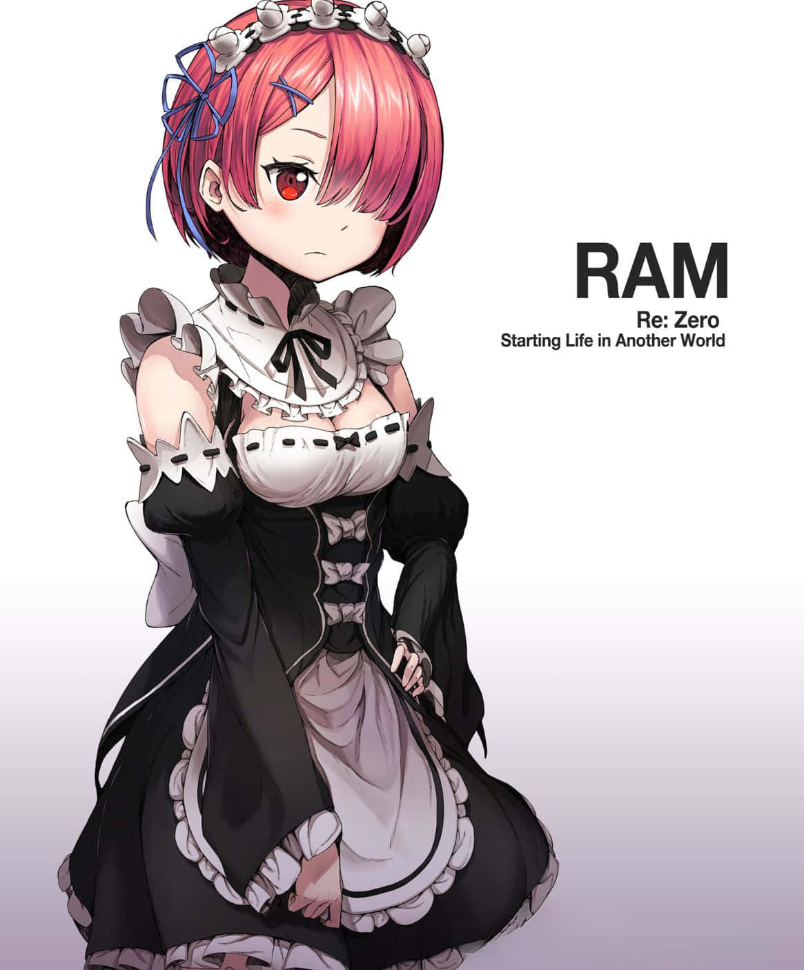 Ram From Re:zero In A Beautiful Anime Artwork Wallpaper