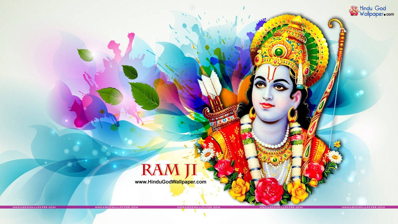 Ram Ji Abstract Painting Wallpaper