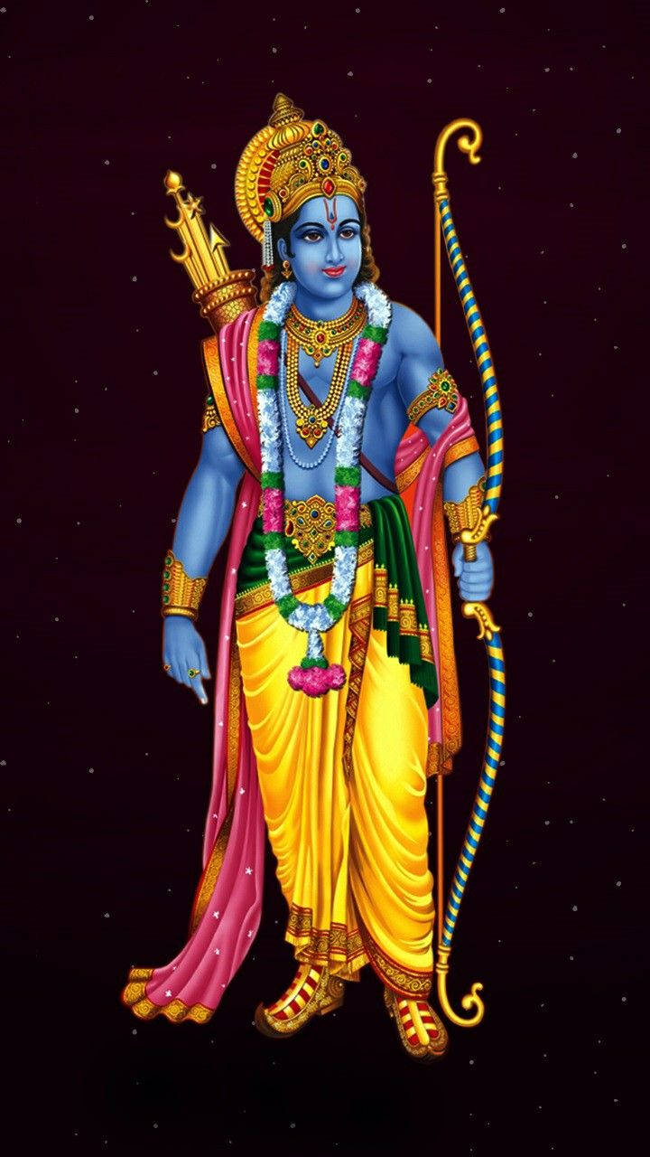 Ram Ji In Night Sky Wallpaper