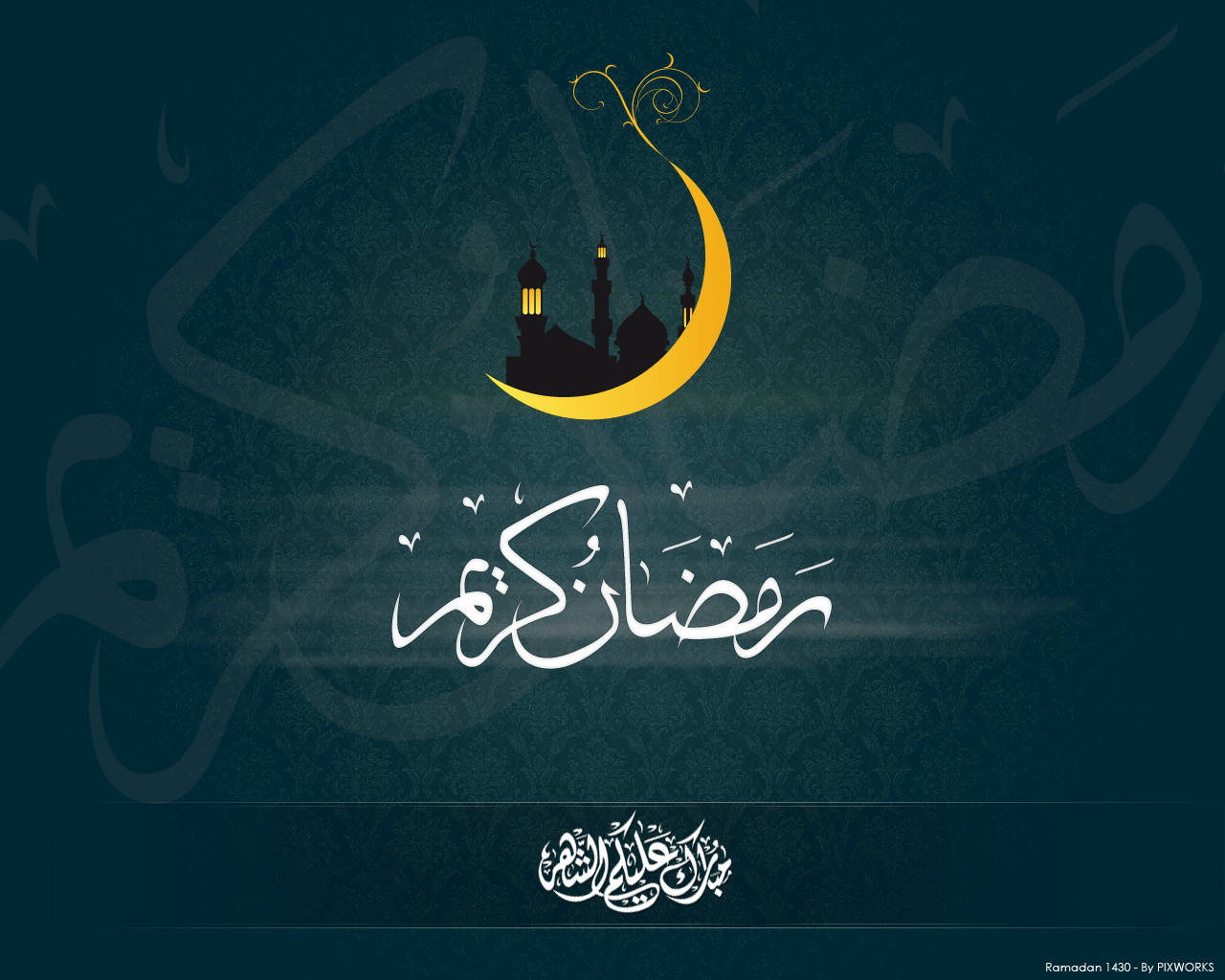 Ramadan Golden Crescent Moon Wallpaper