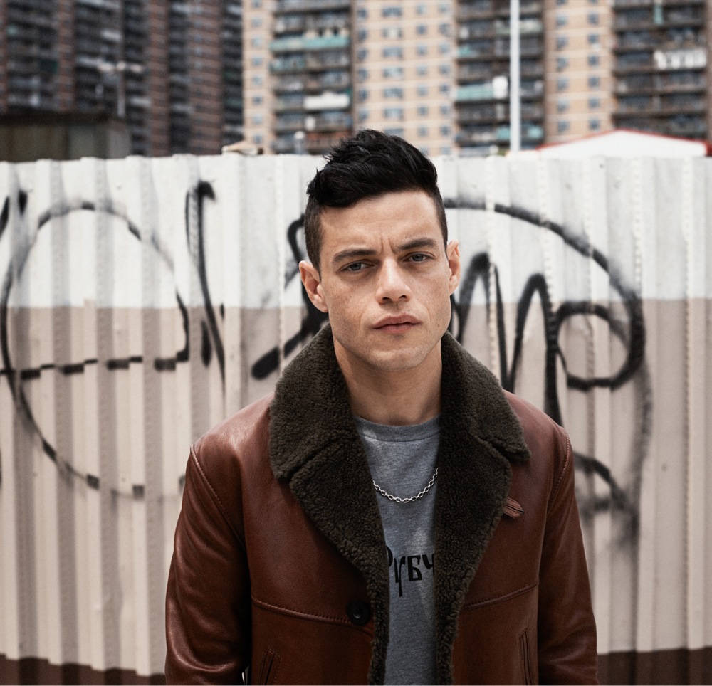 Rami Malek Graffiti Wall Wallpaper