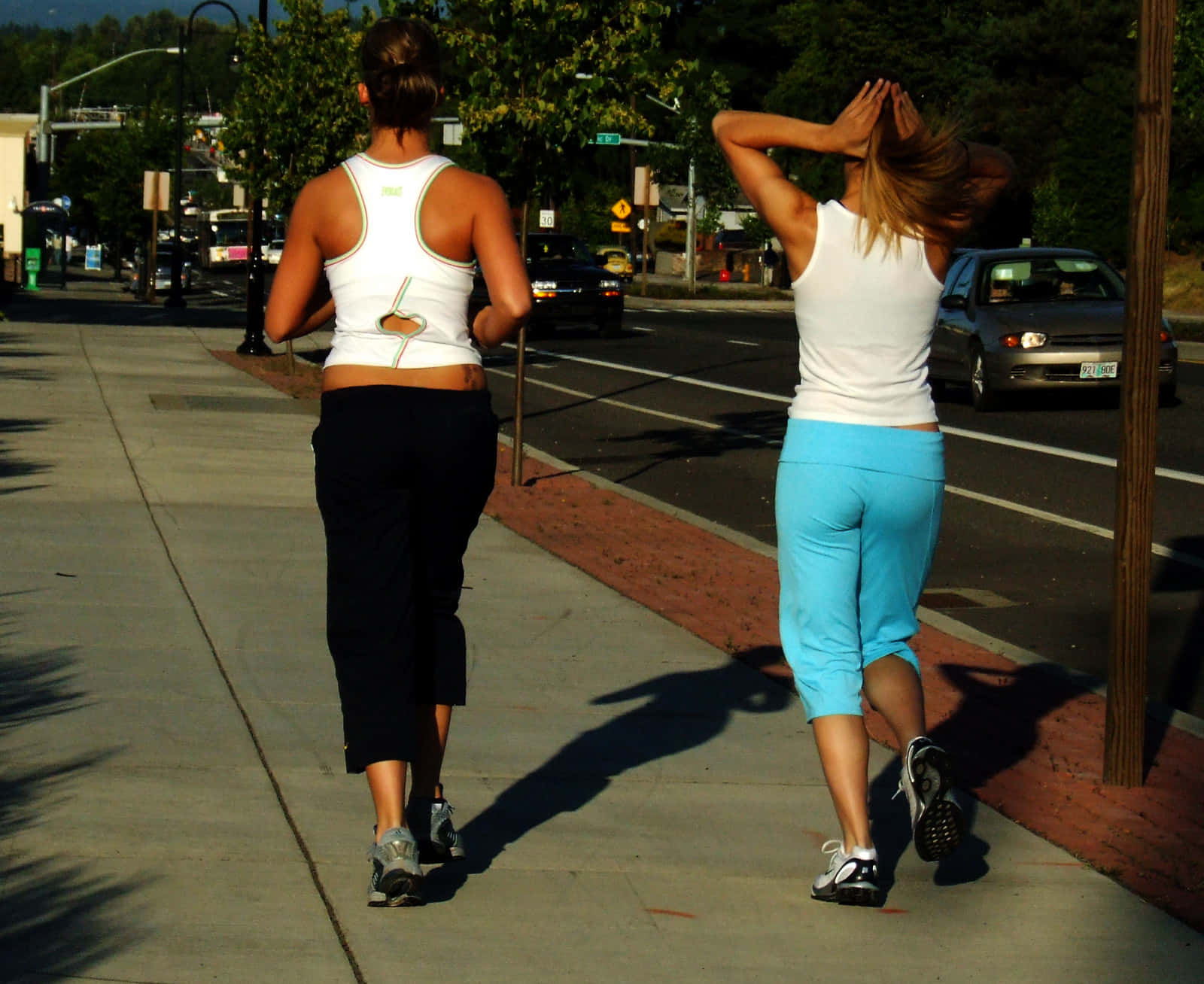 Random People Jogging Wallpaper