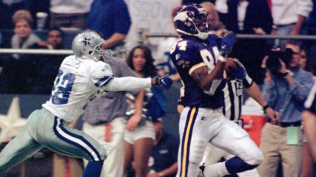 Randy Moss Catch Against Cowboys Wallpaper