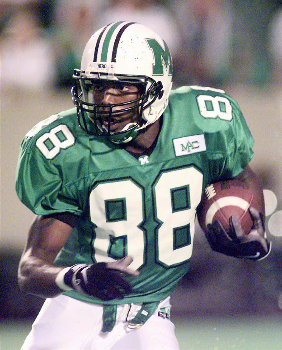 Randy Moss Marshall University Football Action Wallpaper