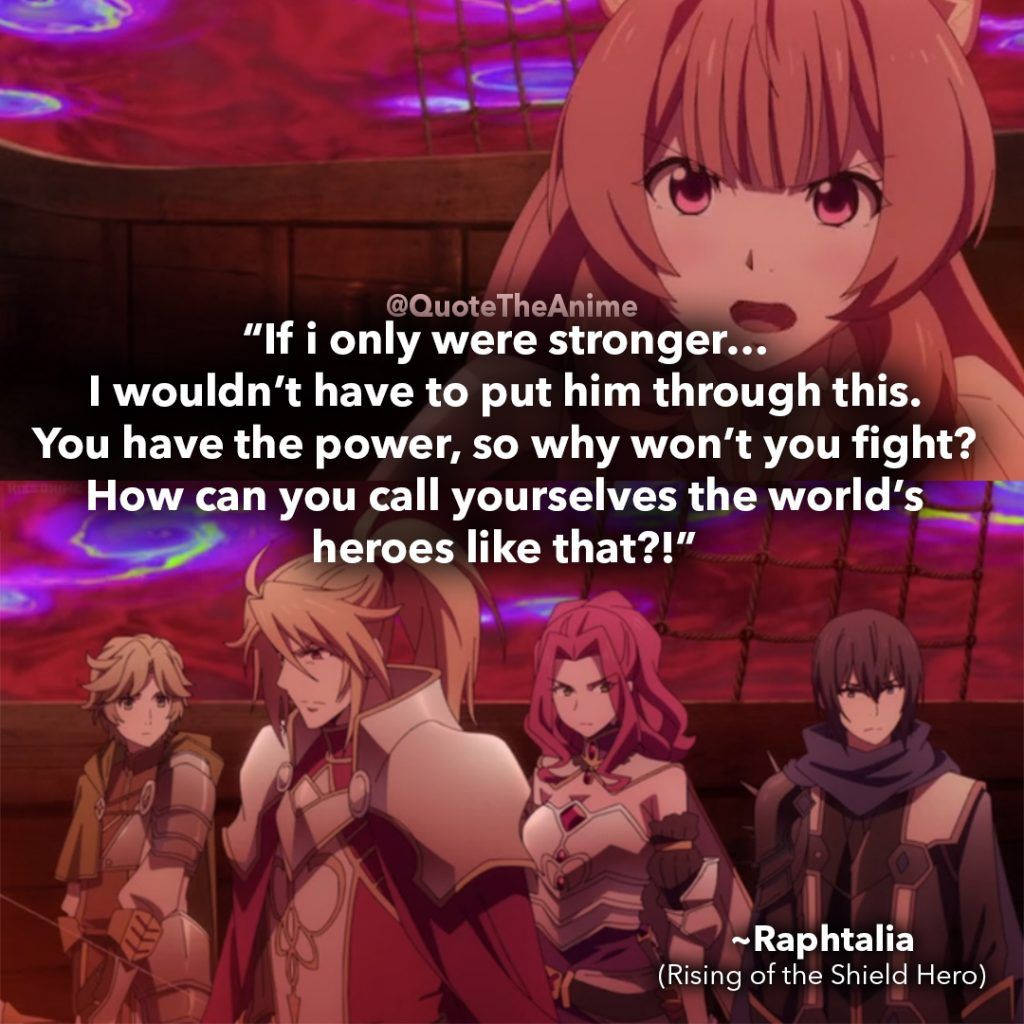 Raphtalia Rising Of The Shield Hero Quotes. Wallpaper