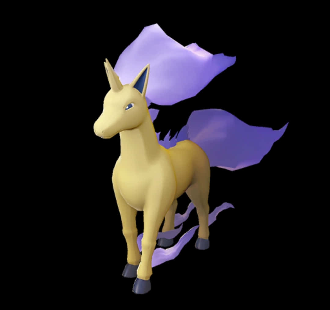 Rapidash Pokemon3 D Model Wallpaper