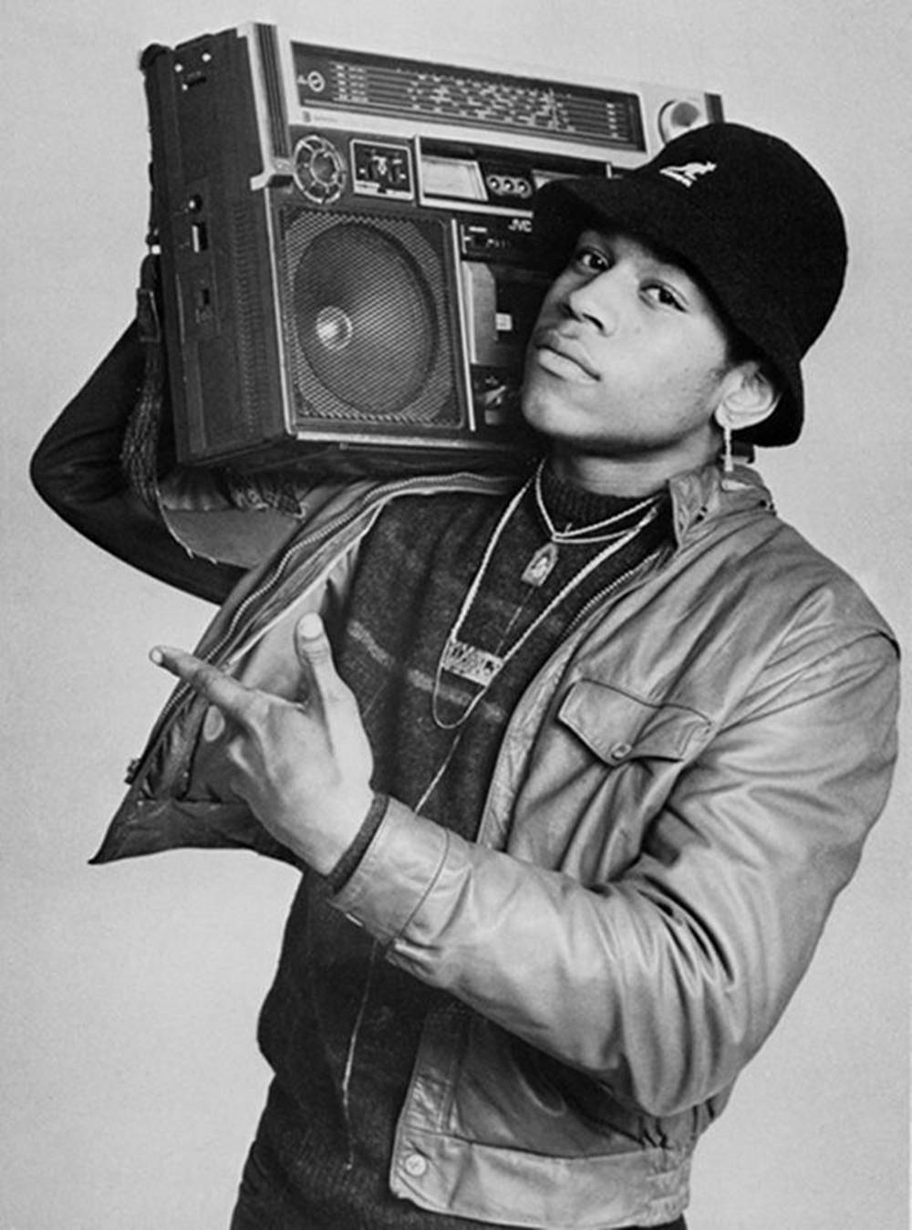 Rapper Ll Cool J 1985 Def Jam Photoshoot Wallpaper