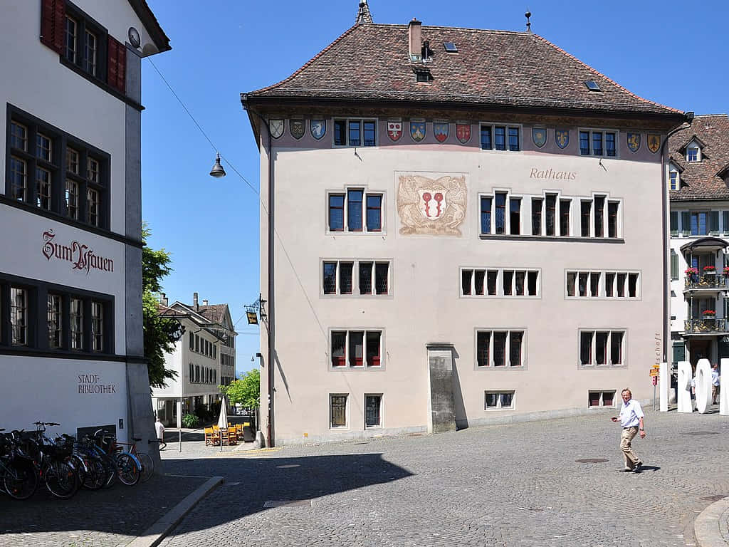 Rapperswil Jona Rathaus Switzerland Wallpaper