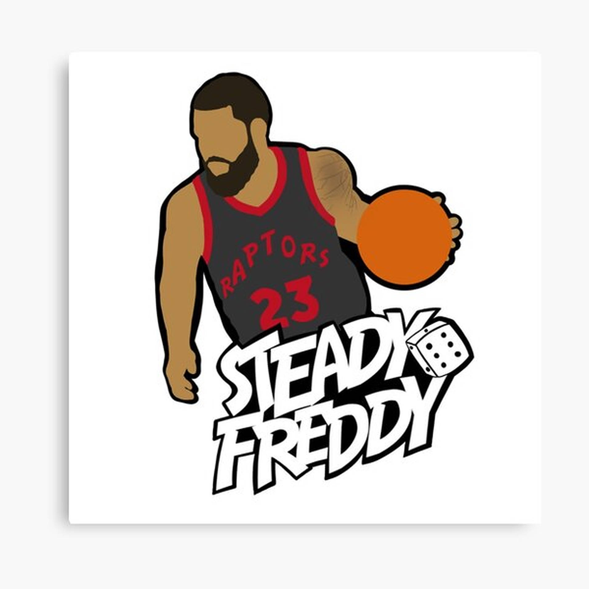 Raptors Fred Vanvleet Vector Artwork Wallpaper