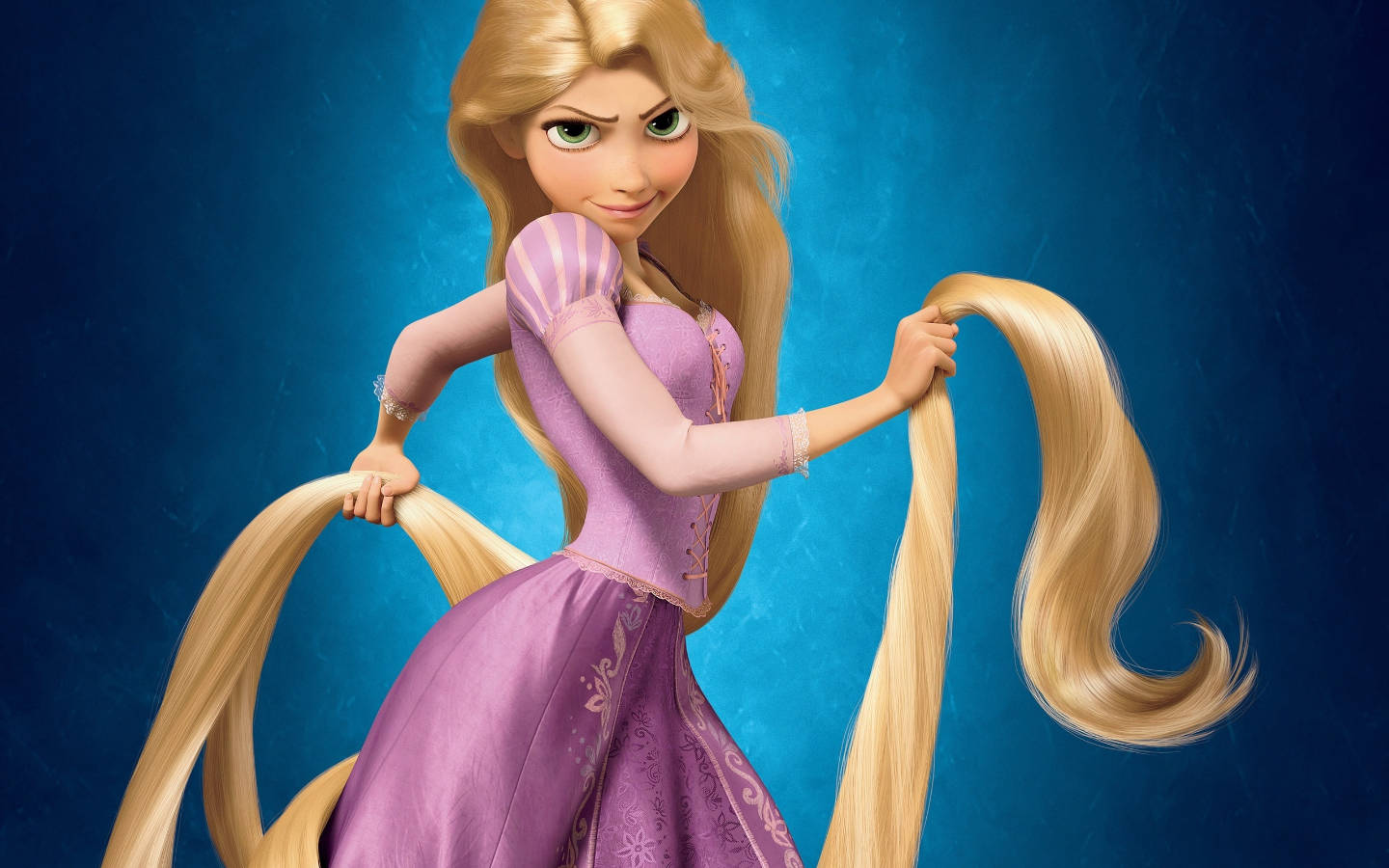 Rapunzel Blue Iphone X Cartoon Wallpaper