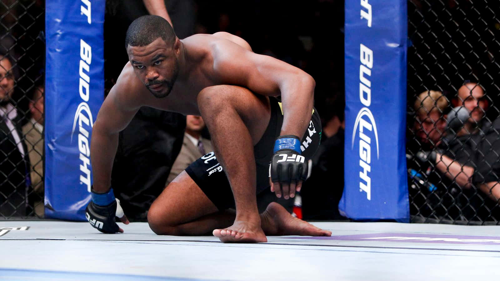 Rashad Evans On His Knee Wallpaper