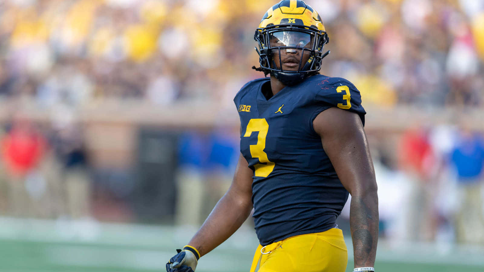 Rashan Gary Michigan Football Player Wallpaper