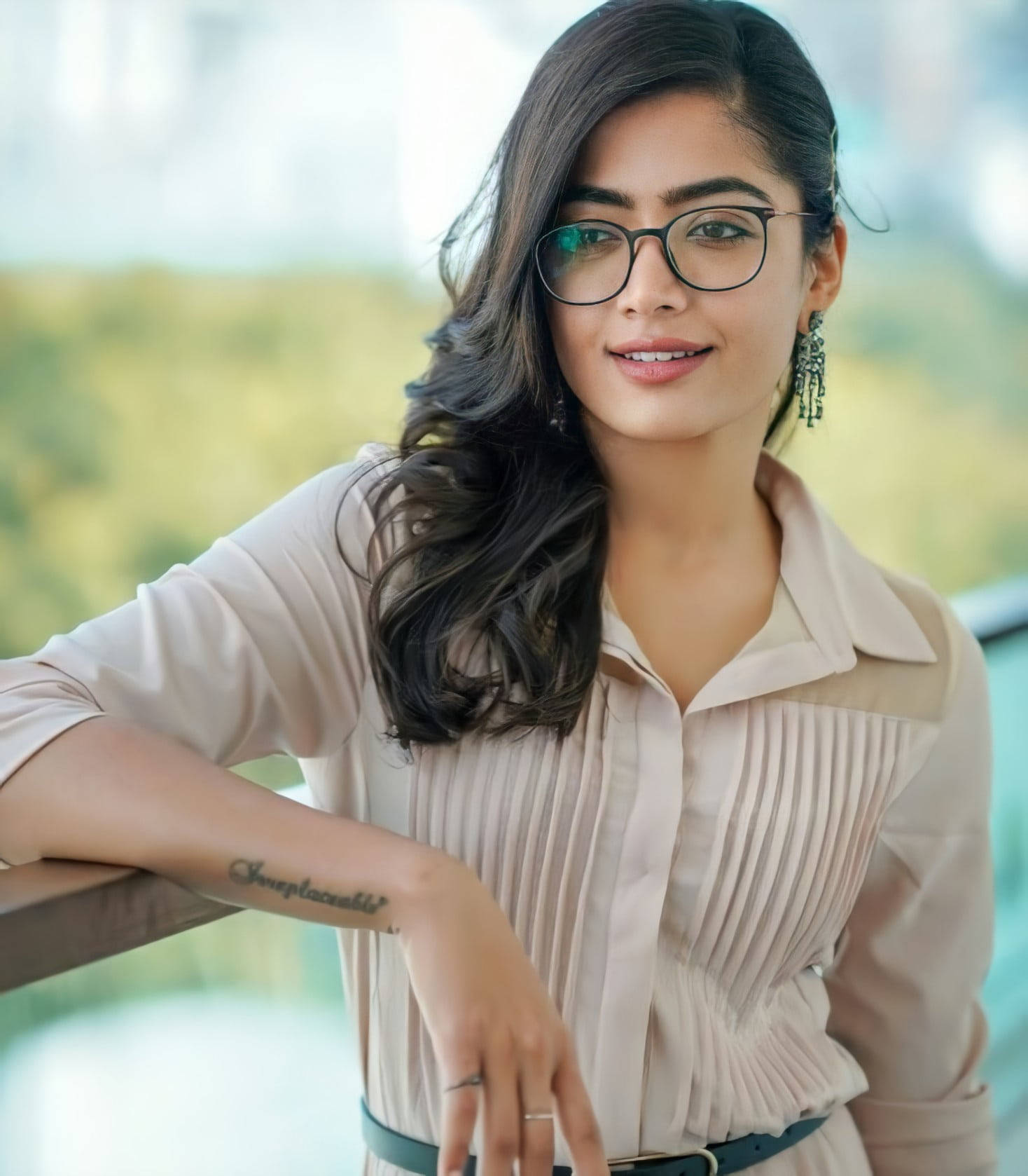 Rashmika Mandanna Hd Formal Dress Wallpaper