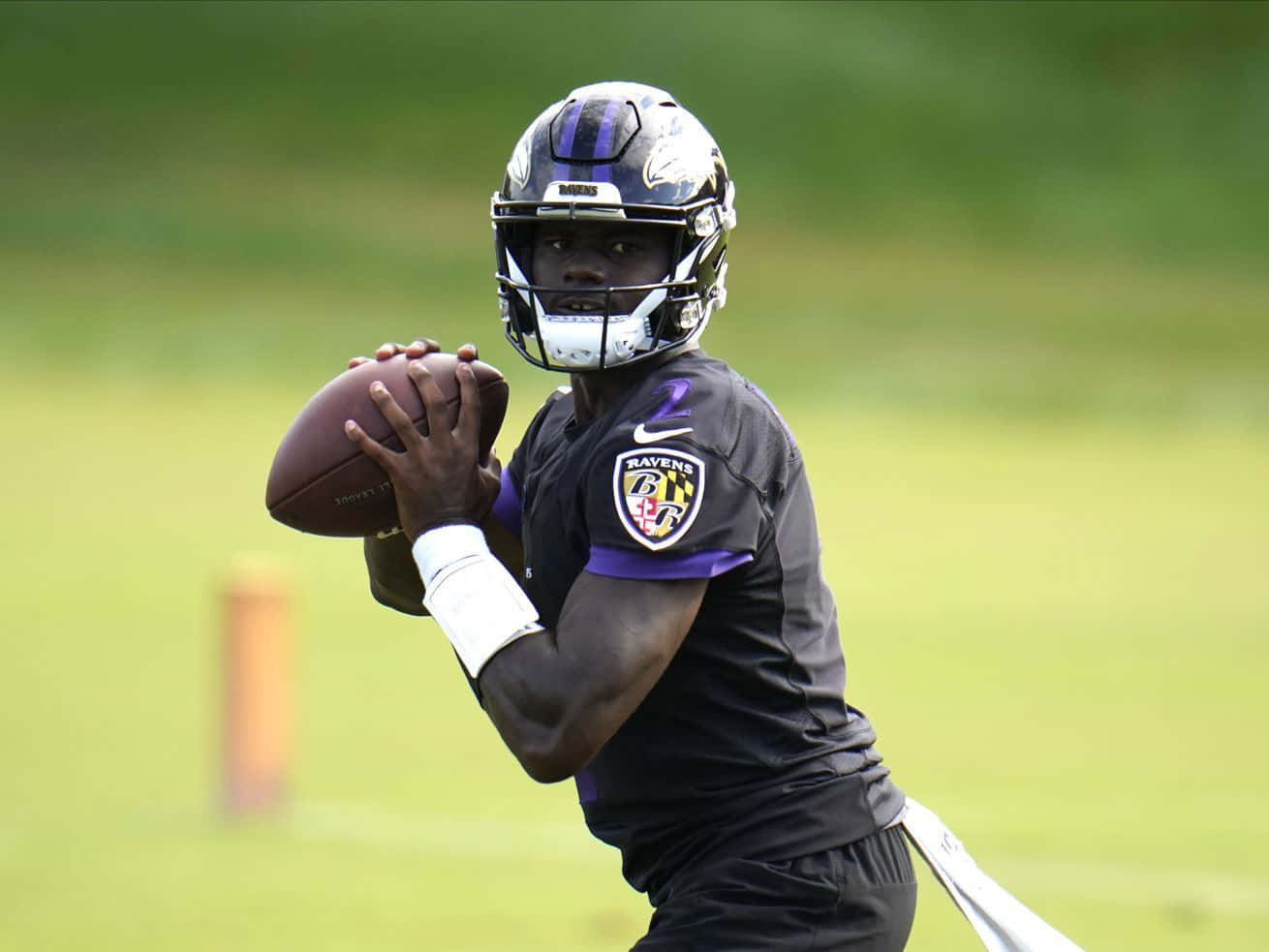 Ravens Quarterback Practice Session Wallpaper