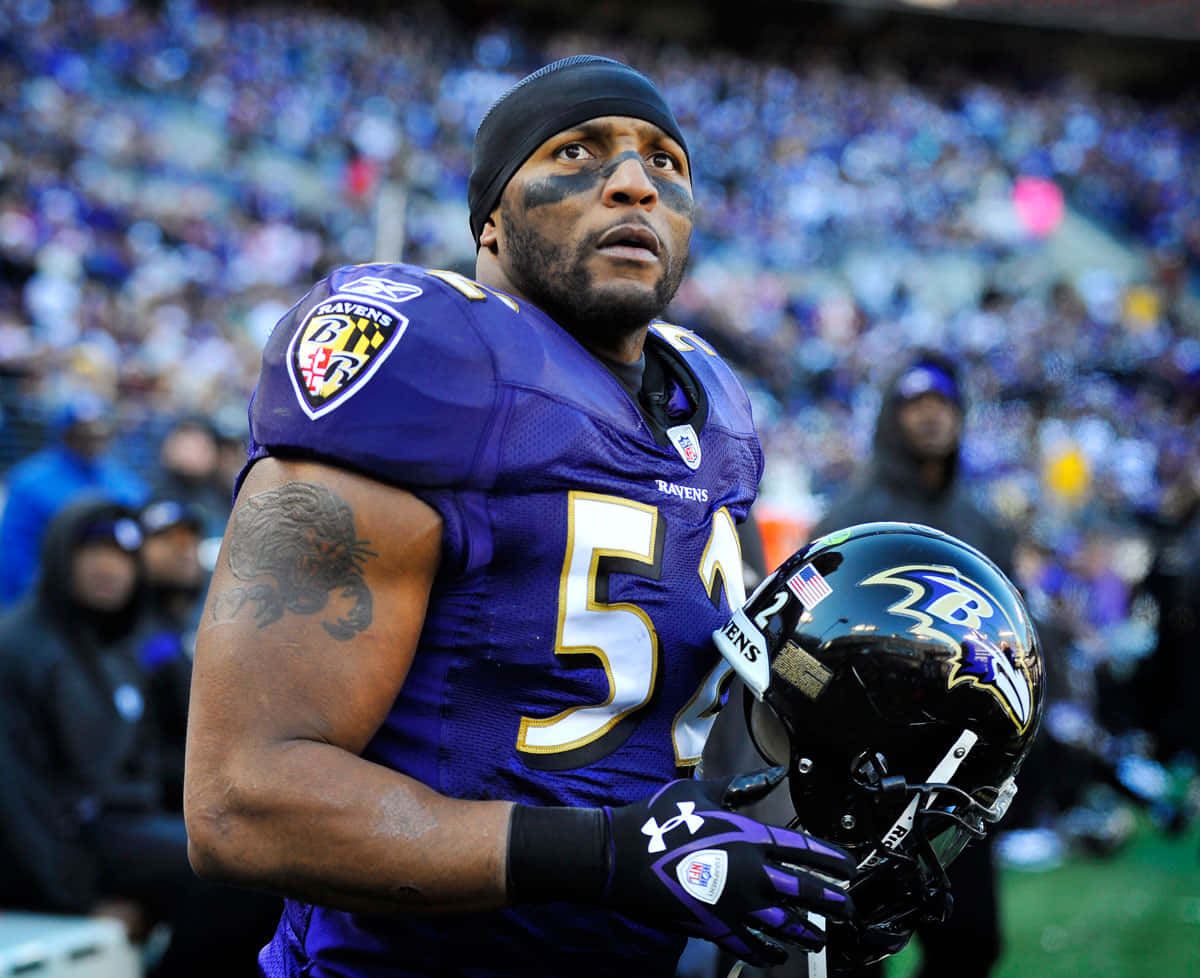 Ray Lewis Baltimore Ravens Intensity Wallpaper