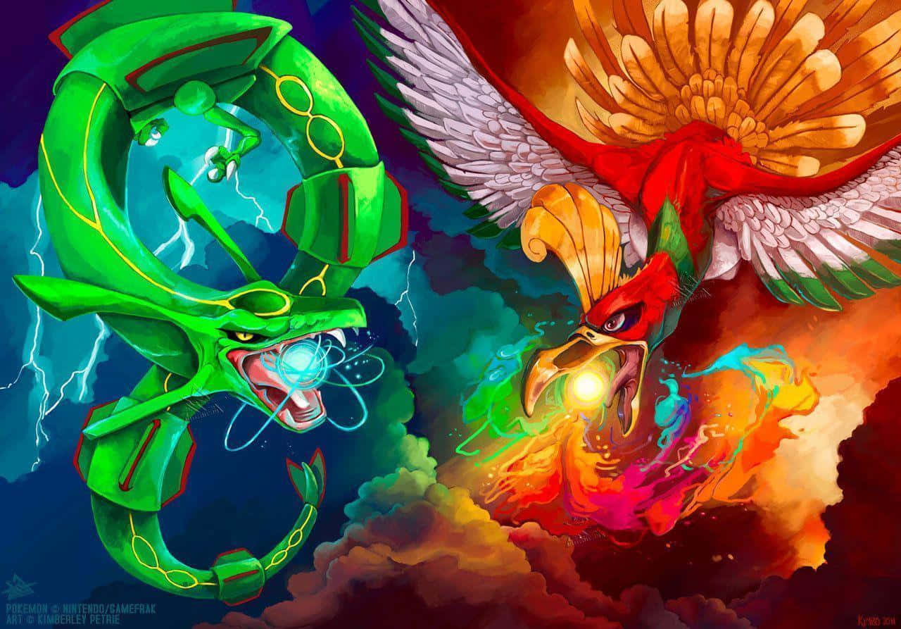 Rayquaza And Ho-oh Wallpaper