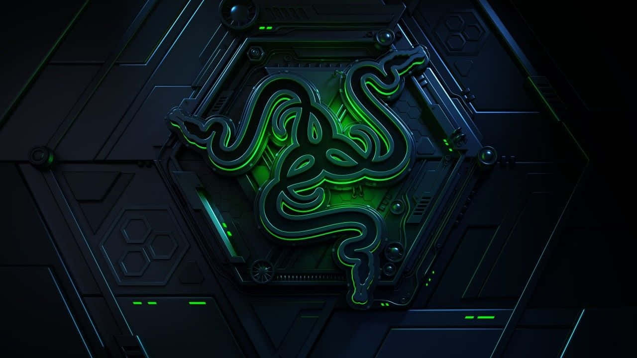 Razer Logo On A Black Background Wallpaper