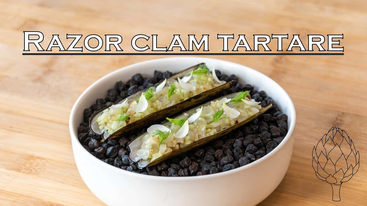 Razor Clam Tartare Dish Wallpaper