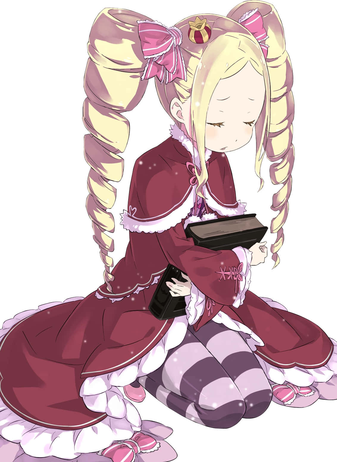 Re:zero - Beatrice In The Library Wallpaper