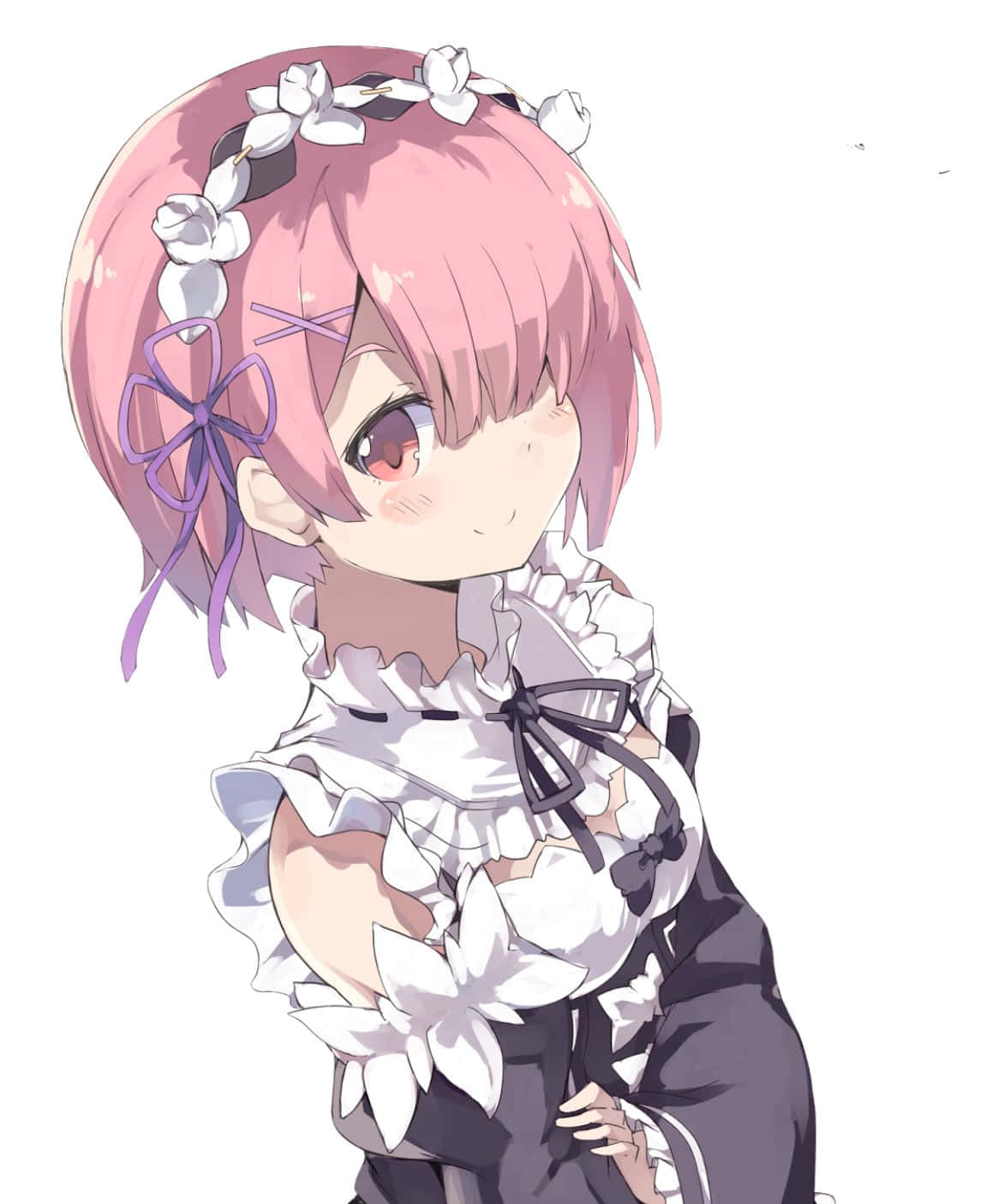 Re:zero's Ram - Loyal And Fearless Maid Wallpaper