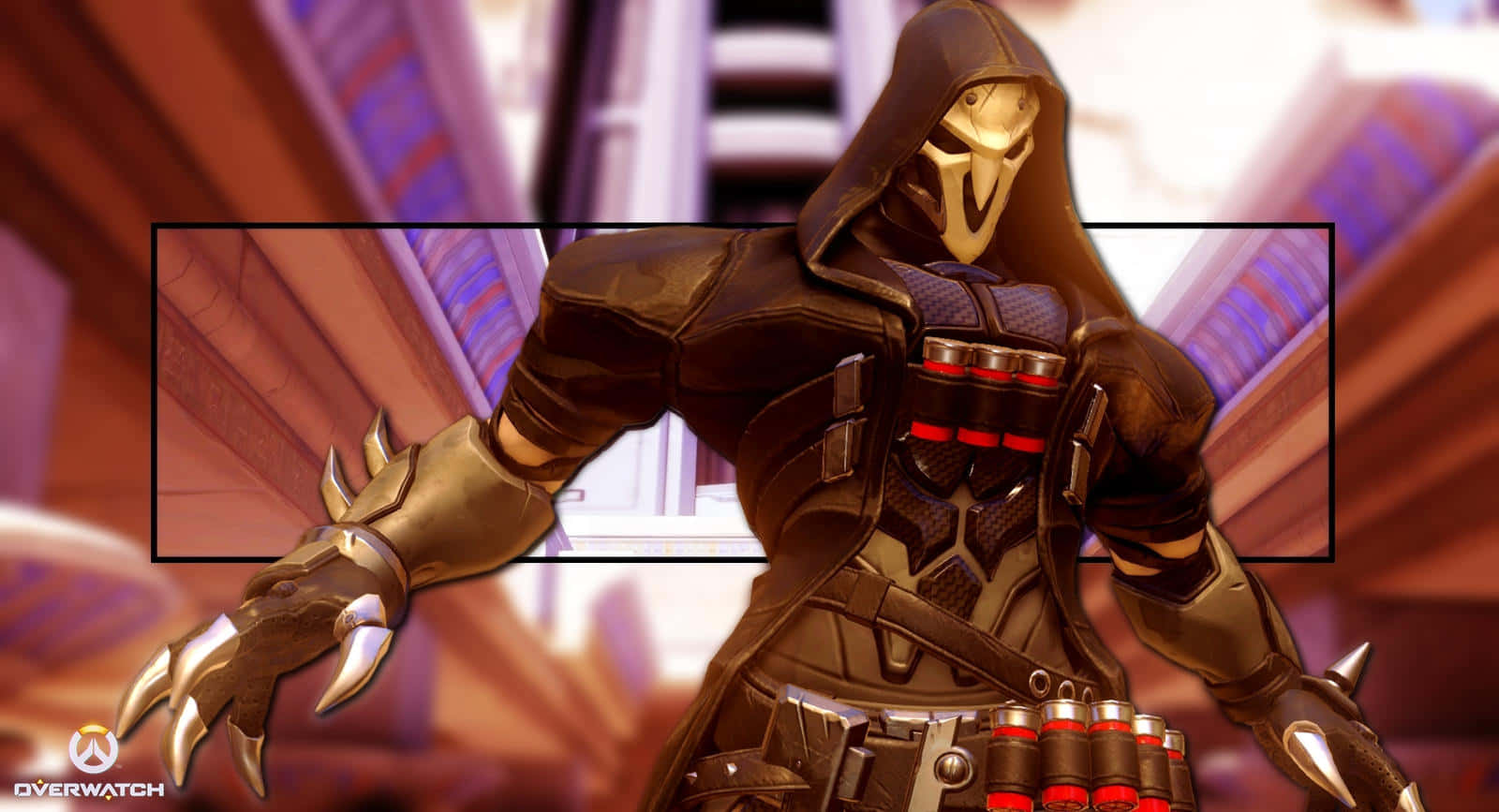 Reaper Keeping A Mask Cool, Calm And Deadly. Wallpaper