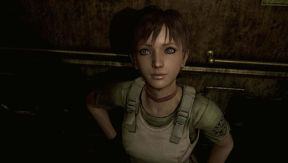 Rebecca Chambers Ready For Action In Resident Evil Wallpaper